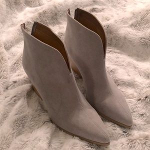Grey ankle boots